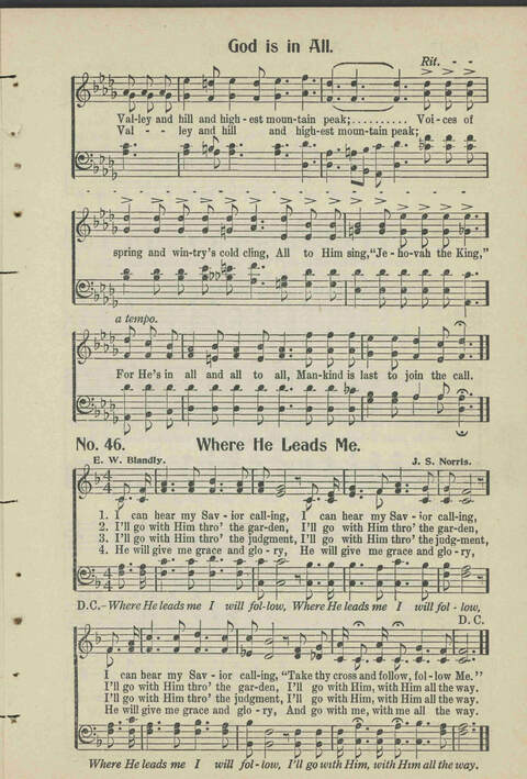 Christian Praise: edited and compiled for use in Sunday schools, churches, evangelistic meetings, singing conventions and all religious services page 43