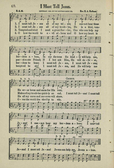 Christian Praise: edited and compiled for use in Sunday schools, churches, evangelistic meetings, singing conventions and all religious services page 60