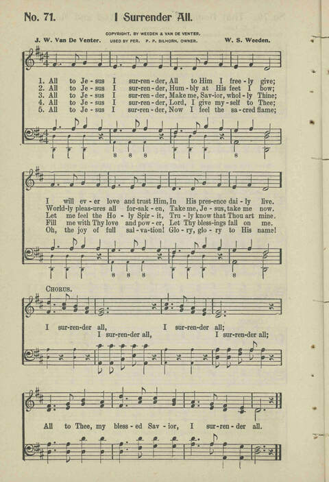 Christian Praise: edited and compiled for use in Sunday schools, churches, evangelistic meetings, singing conventions and all religious services page 62