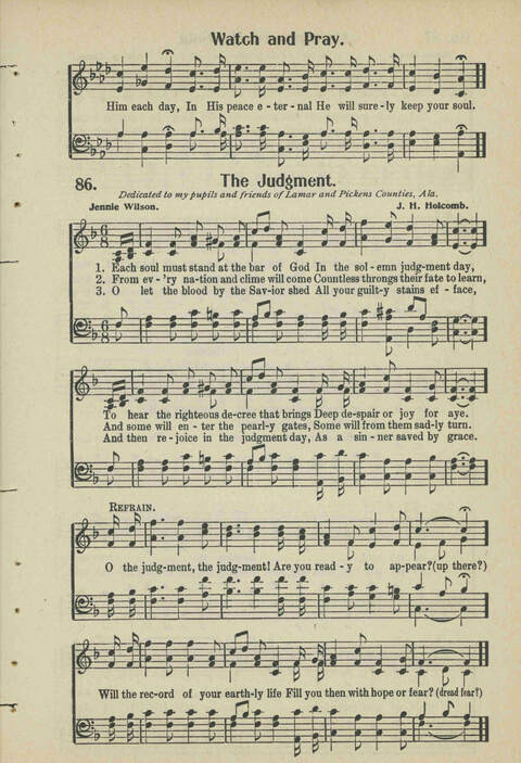 Christian Praise: edited and compiled for use in Sunday schools, churches, evangelistic meetings, singing conventions and all religious services page 73