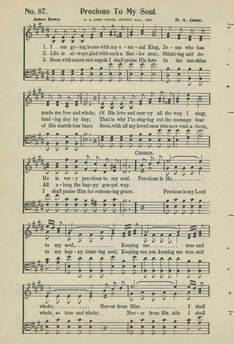 Christian Praise: edited and compiled for use in Sunday schools, churches, evangelistic meetings, singing conventions and all religious services page 74