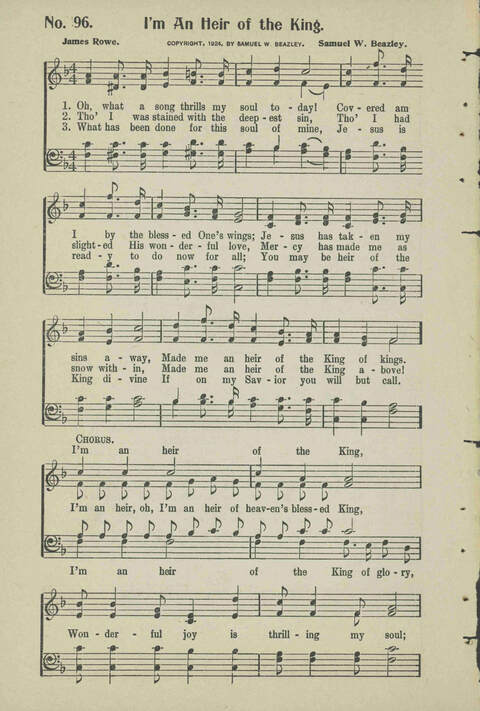 Christian Praise: edited and compiled for use in Sunday schools, churches, evangelistic meetings, singing conventions and all religious services page 84