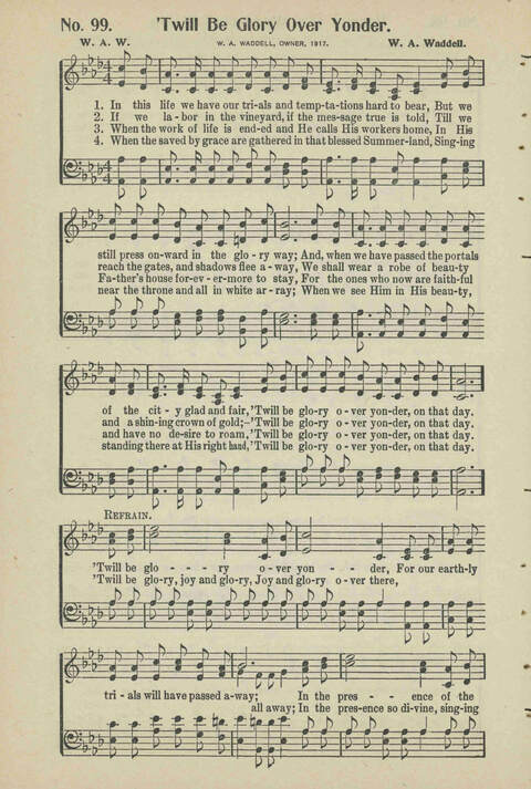 Christian Praise: edited and compiled for use in Sunday schools, churches, evangelistic meetings, singing conventions and all religious services page 88
