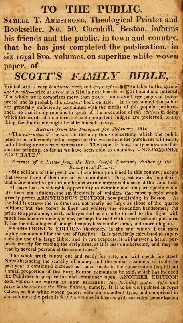 Christian Psalmody, in Four Parts; containing Dr. Watt
