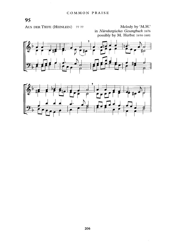 Common Praise: A new edition of Hymns Ancient and Modern page 206