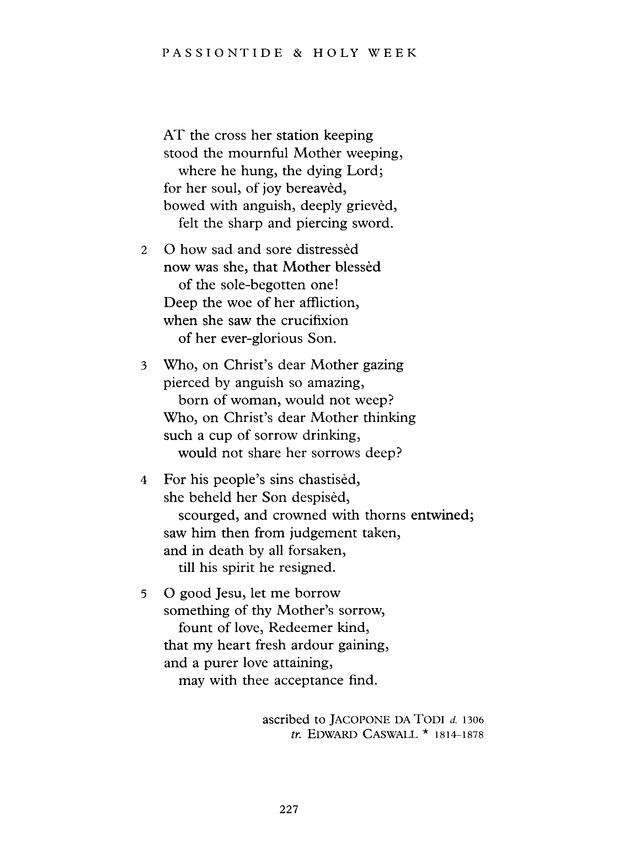 Common Praise: A new edition of Hymns Ancient and Modern page 227