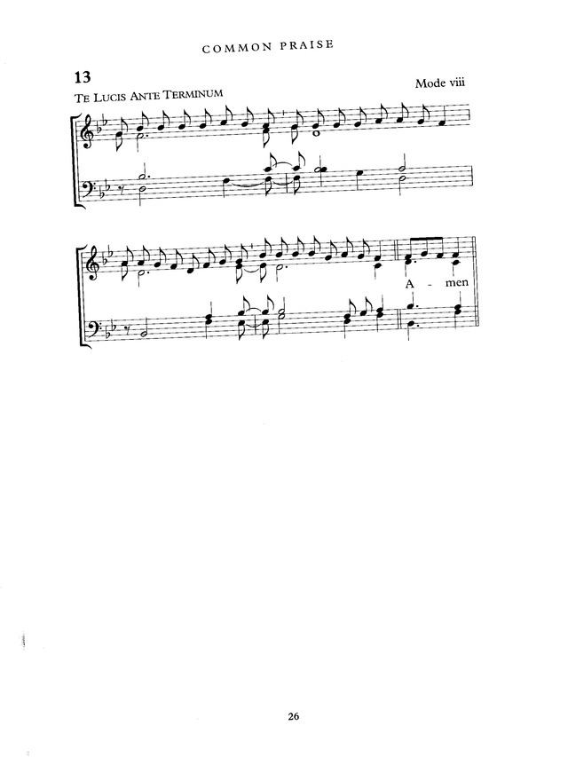 Common Praise: A new edition of Hymns Ancient and Modern page 26