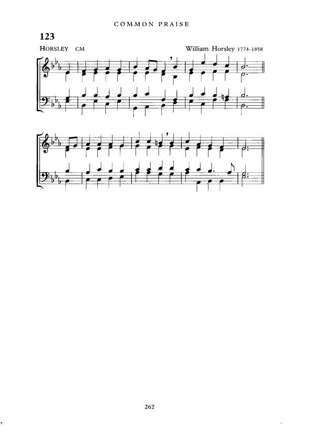 Common Praise: A new edition of Hymns Ancient and Modern page 262
