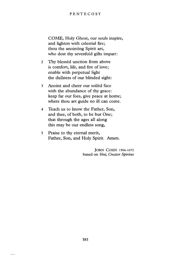 Common Praise: A new edition of Hymns Ancient and Modern page 383