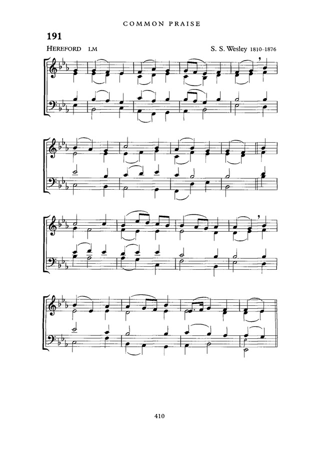 Common Praise: A new edition of Hymns Ancient and Modern page 410