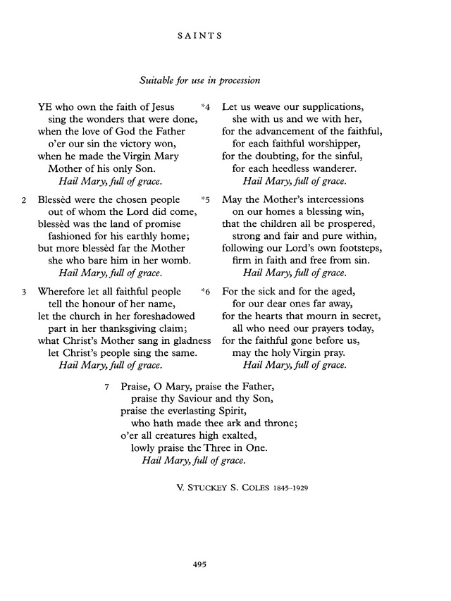 Common Praise: A new edition of Hymns Ancient and Modern page 496