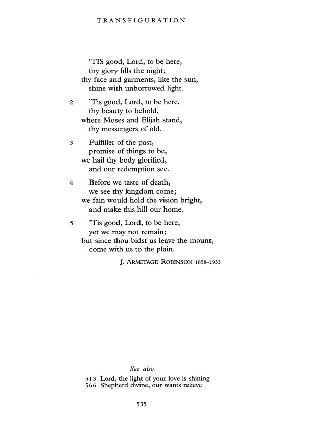 Common Praise: A new edition of Hymns Ancient and Modern page 536