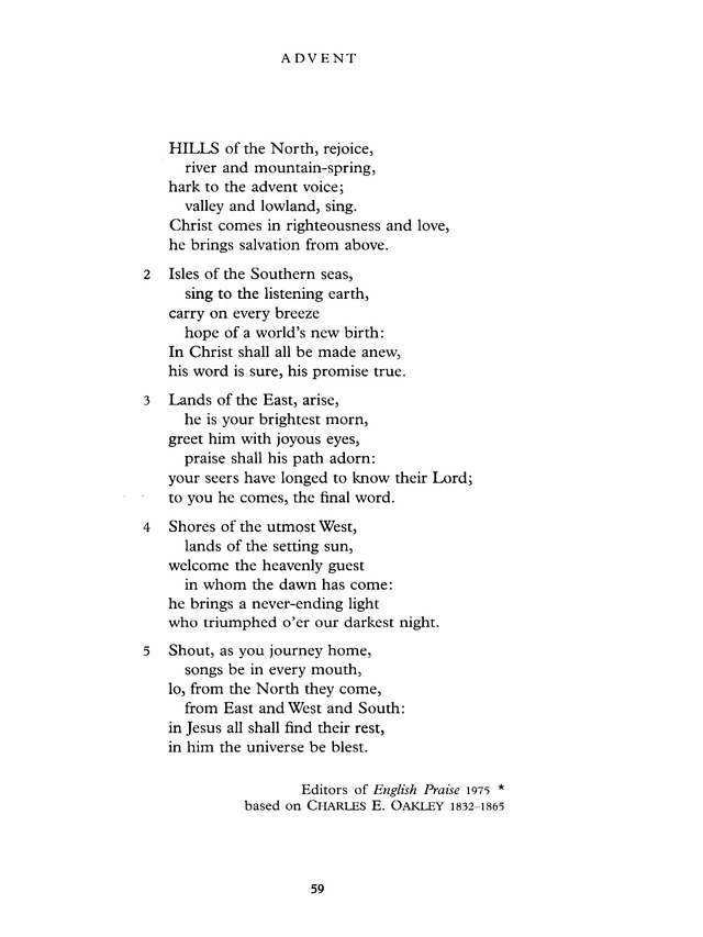 Common Praise: A new edition of Hymns Ancient and Modern page 59