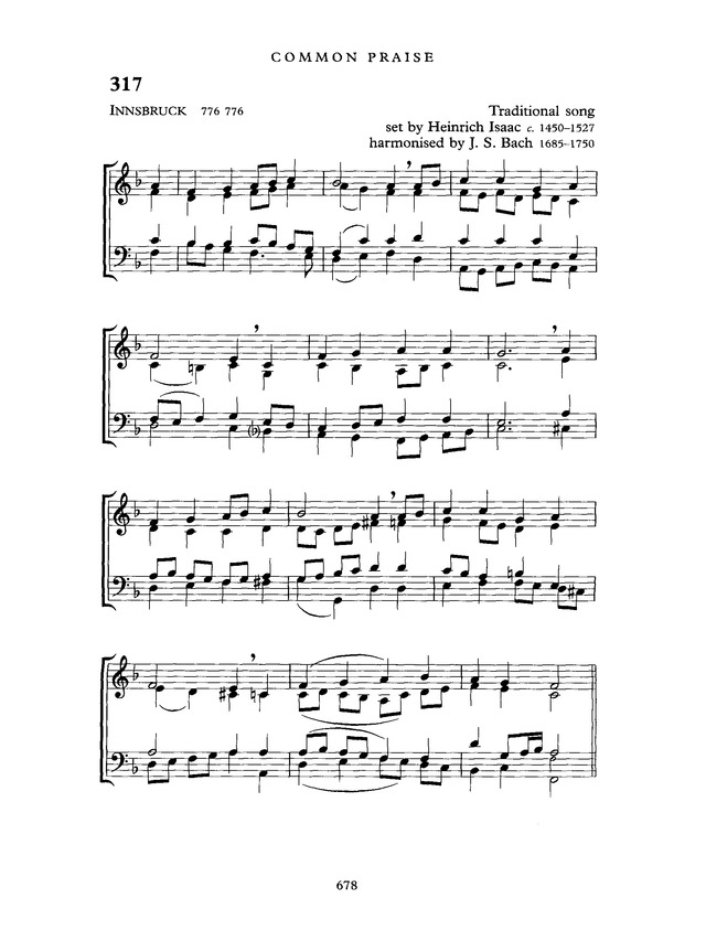 Common Praise: A new edition of Hymns Ancient and Modern page 679