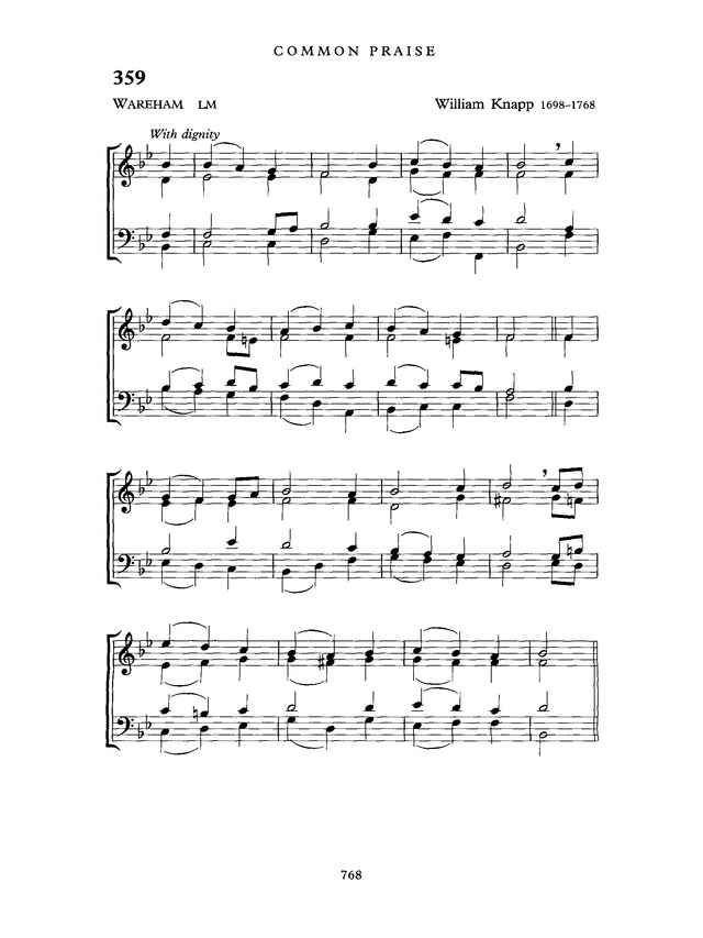 Common Praise: A new edition of Hymns Ancient and Modern page 769