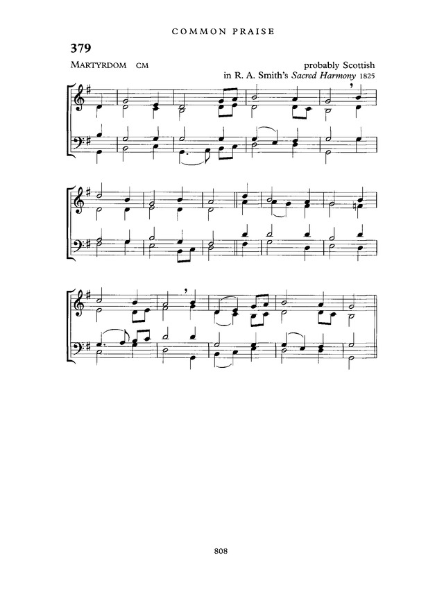 Common Praise: A new edition of Hymns Ancient and Modern page 809