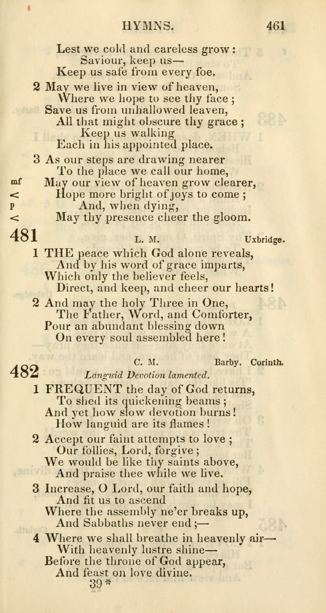 Church Psalmody: a Collection of Psalms and Hymns Adapted to Public Worship page 466