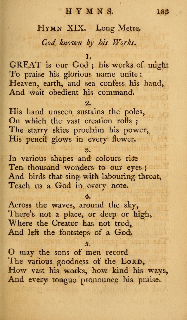 A Collection of Psalms and Hymns for Publick Worship (2nd ed.) page 183