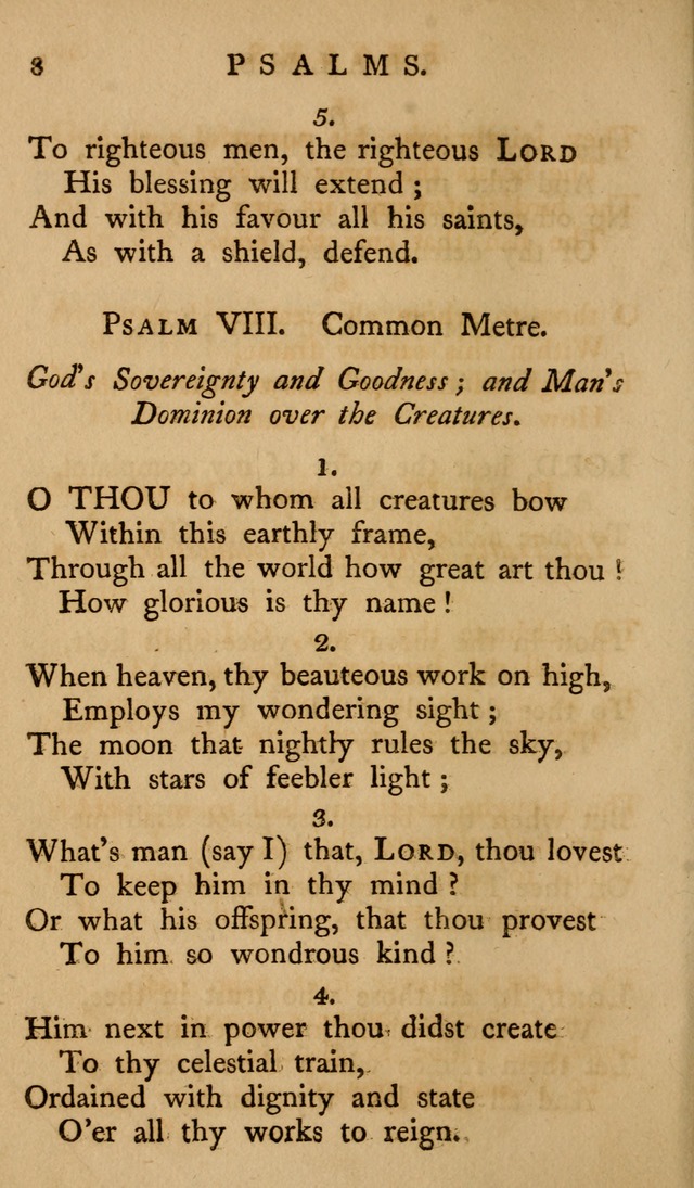 A Collection of Psalms and Hymns for Publick Worship (2nd ed.) page 8