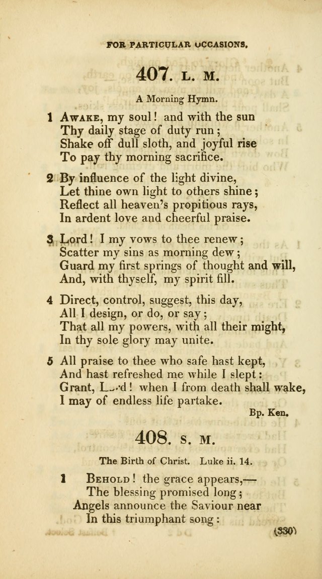 A Collection of Psalms and Hymns, for Social and Private Worship (Rev. ed.  with supplement) page 331
