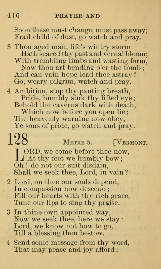 A Collection of Psalms and Hymns: suited to the various occasions of public worship and private devotion page 116
