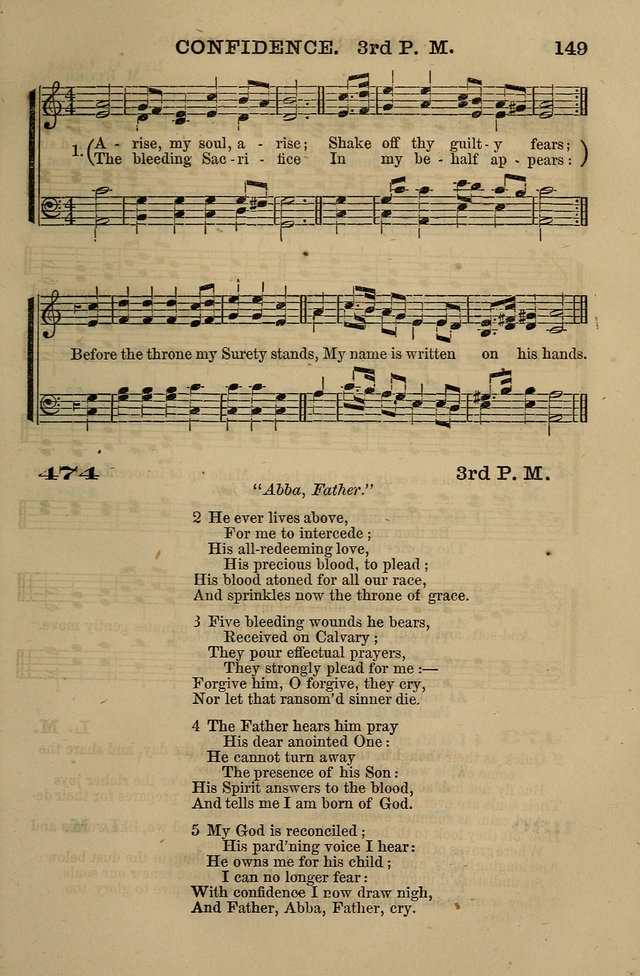 The Centenary Singer: a collection of hymns and tunes popular during the last one hundred years page 149