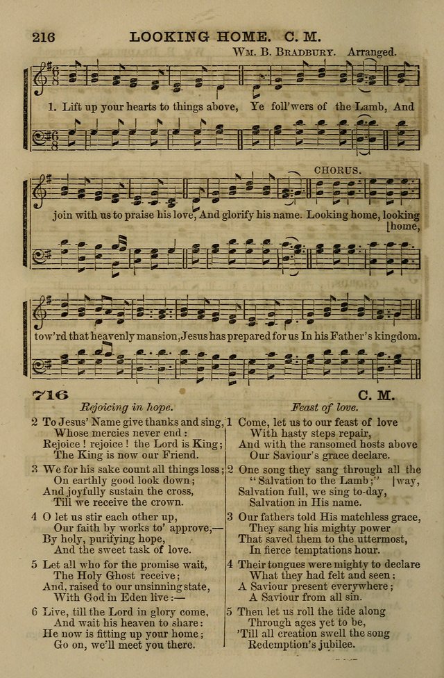 The Centenary Singer: a collection of hymns and tunes popular during the last one hundred years page 216