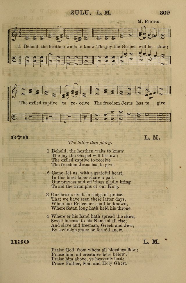 The Centenary Singer: a collection of hymns and tunes popular during the last one hundred years page 309