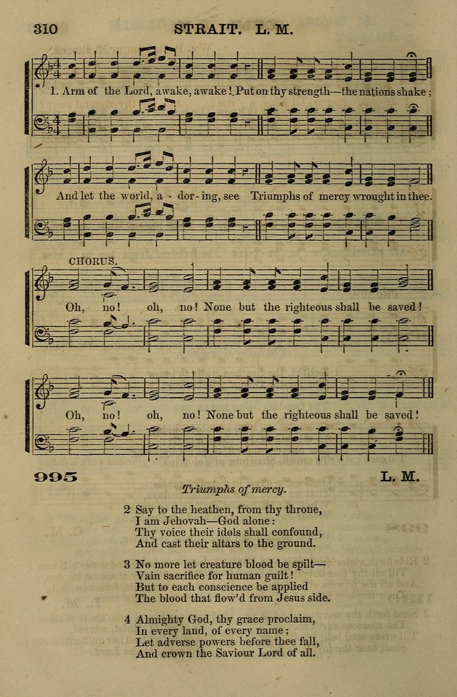 The Centenary Singer: a collection of hymns and tunes popular during the last one hundred years page 310