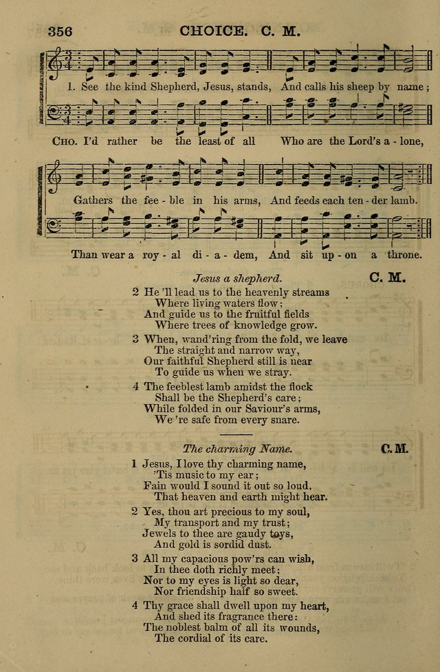 The Centenary Singer: a collection of hymns and tunes popular during the last one hundred years page 356