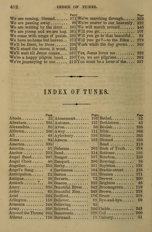 The Centenary Singer: a collection of hymns and tunes popular during the last one hundred years page 412