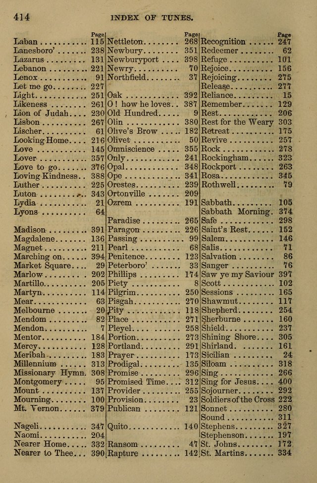 The Centenary Singer: a collection of hymns and tunes popular during the last one hundred years page 414