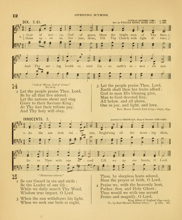 Carmina Sanctorum: a selection of hymns and songs of praise with tunes page 13