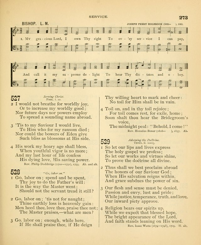 Carmina Sanctorum: a selection of hymns and songs of praise with tunes page 276