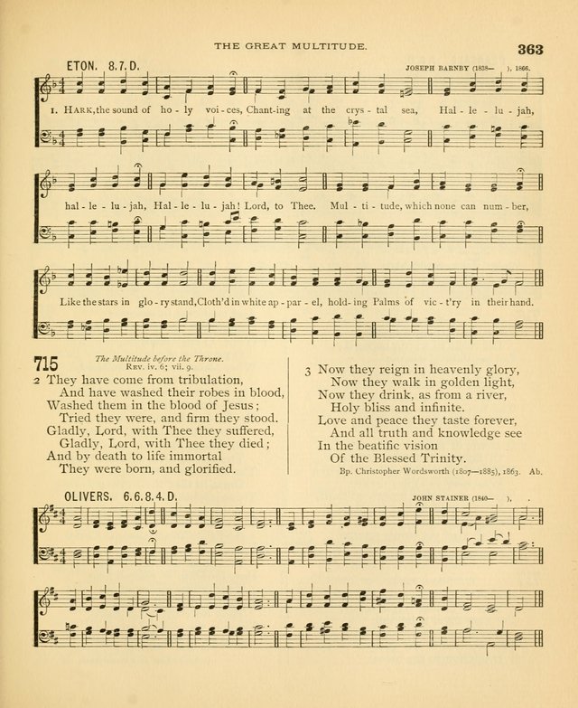 Carmina Sanctorum: a selection of hymns and songs of praise with tunes page 366