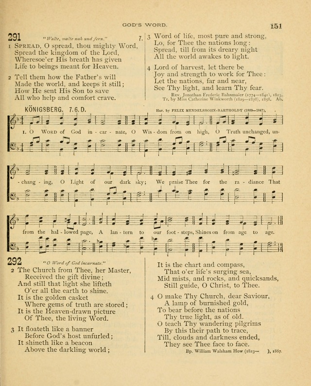 Carmina Sanctorum, a selection of hymns and songs of praise with tunes page 152