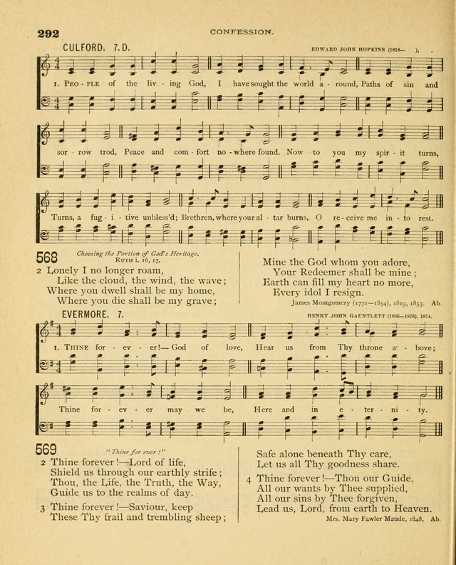 Carmina Sanctorum, a selection of hymns and songs of praise with tunes page 293