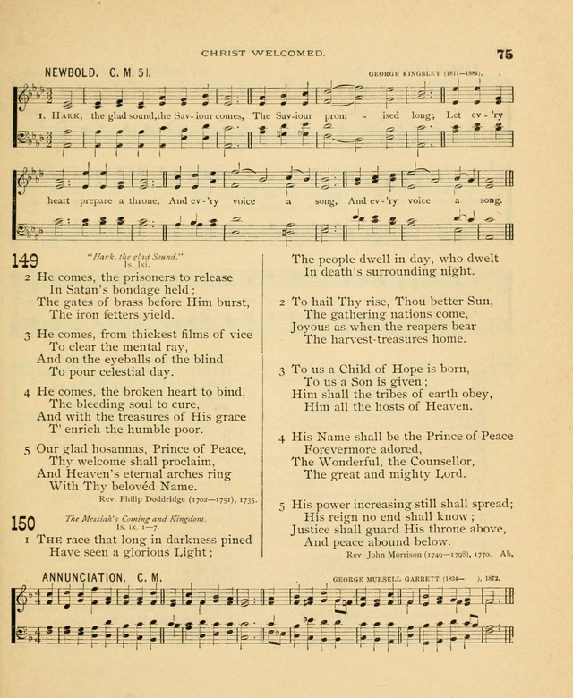 Carmina Sanctorum, a selection of hymns and songs of praise with tunes page 76
