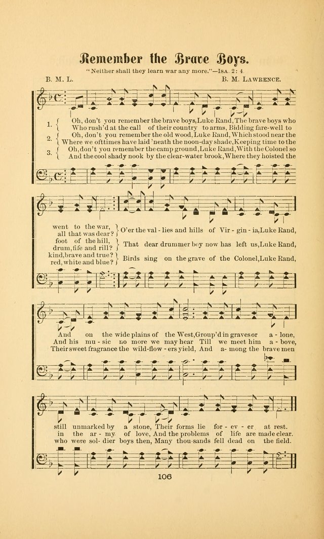 Celestial Sonnets: a collection of new and original songs and hymns of peace and progress, designed for public gatherings, home circles, religious, spiritual, temperance, social and camp meetings, etc page 111