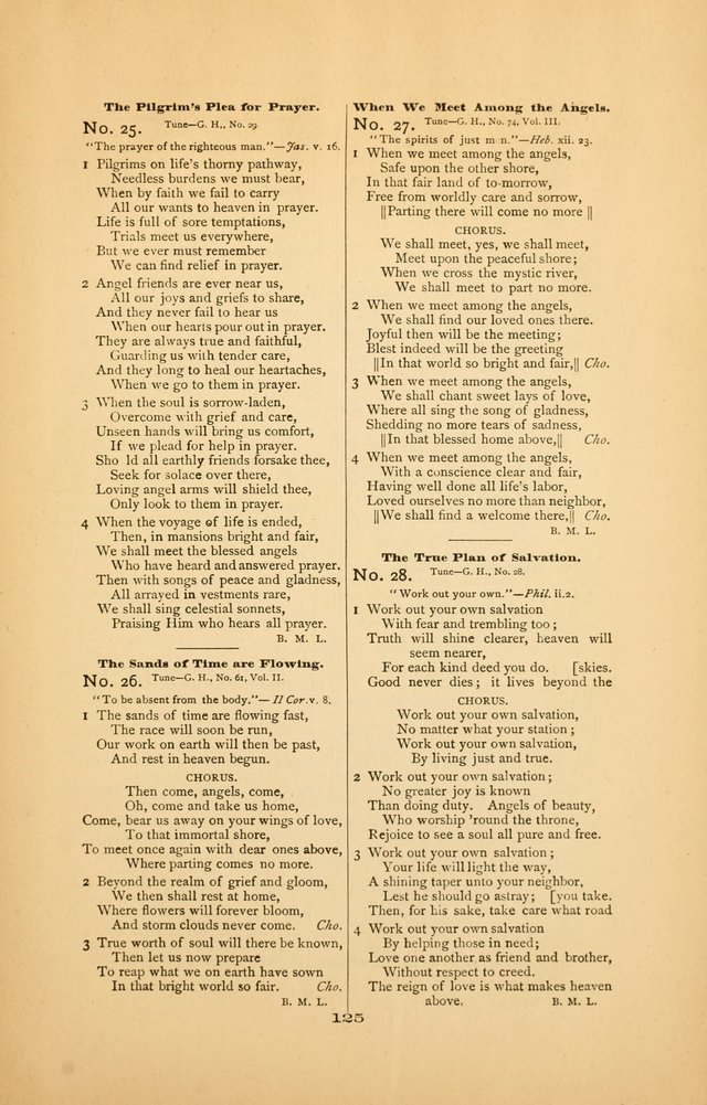 Celestial Sonnets: a collection of new and original songs and hymns of peace and progress, designed for public gatherings, home circles, religious, spiritual, temperance, social and camp meetings, etc page 130