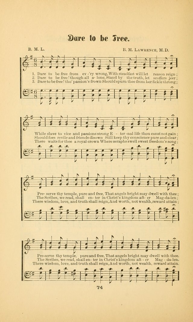 Celestial Sonnets: a collection of new and original songs and hymns of peace and progress, designed for public gatherings, home circles, religious, spiritual, temperance, social and camp meetings, etc page 79