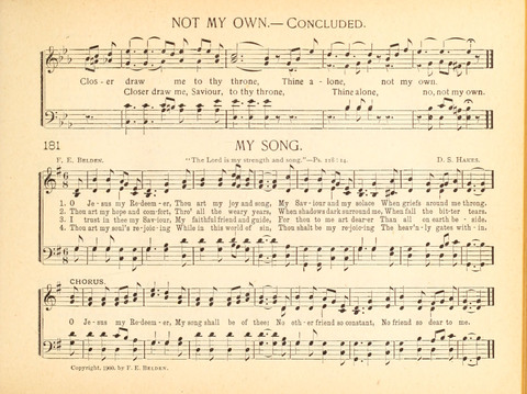 Christ in Song: containing over 700 best hymns and sacred songs new and old page 109