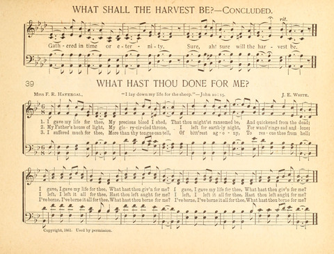 Christ in Song: containing over 700 best hymns and sacred songs new and old page 39