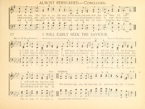 Christ in Song: containing over 700 best hymns and sacred songs new and old page 65