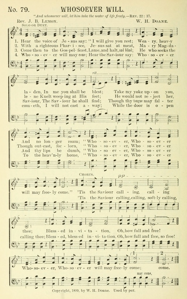 Choice Songs: a collection of Sunday school and gospel songs for use in churches, Sunday schools, young people