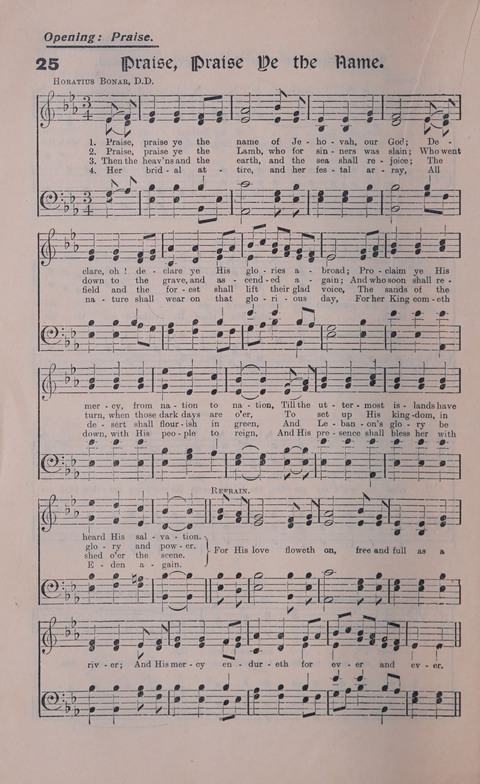 Celestial Songs: a collection of 900 choice hymns and choruses, selected for all kinds of Christian Getherings, Evangelistic Word, Solo Singers, Choirs, and the Home Circle page 26