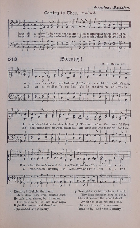 Celestial Songs: a collection of 900 choice hymns and choruses, selected for all kinds of Christian Getherings, Evangelistic Word, Solo Singers, Choirs, and the Home Circle page 449