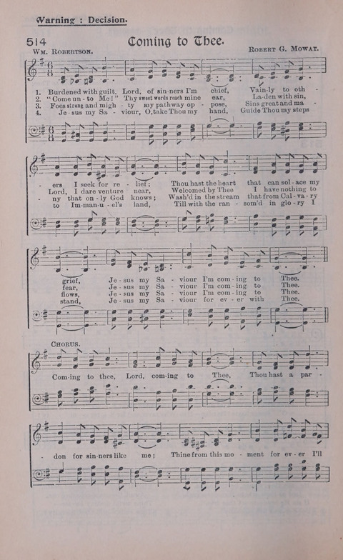 Celestial Songs: a collection of 900 choice hymns and choruses, selected for all kinds of Christian Getherings, Evangelistic Word, Solo Singers, Choirs, and the Home Circle page 450