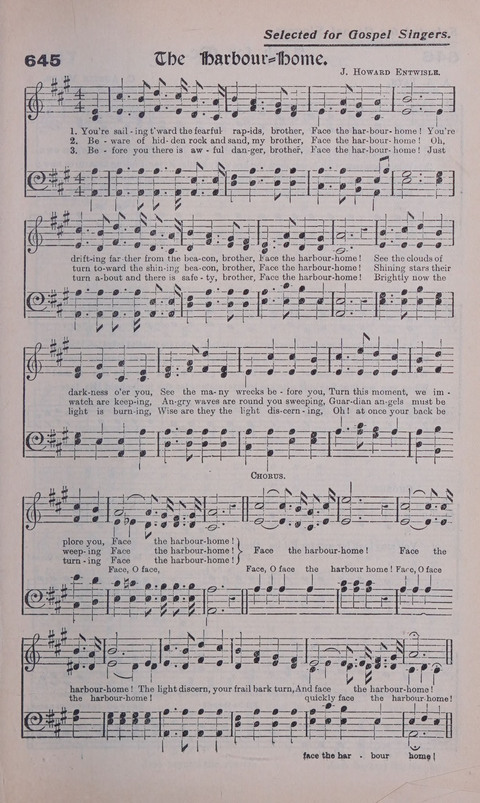Celestial Songs: a collection of 900 choice hymns and choruses, selected for all kinds of Christian Getherings, Evangelistic Word, Solo Singers, Choirs, and the Home Circle page 573