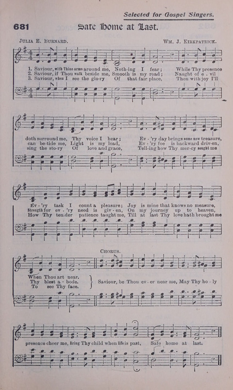 Celestial Songs: a collection of 900 choice hymns and choruses, selected for all kinds of Christian Getherings, Evangelistic Word, Solo Singers, Choirs, and the Home Circle page 605